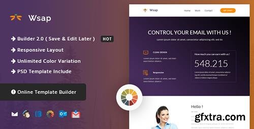 ThemeForest - Wsap v1.0 - Responsive Email and Newsletter Template - 15291287
