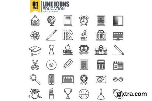 250 Simple Line Icons