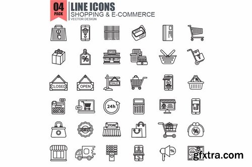 250 Simple Line Icons