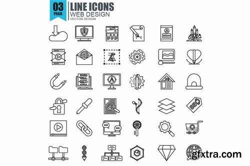 250 Simple Line Icons