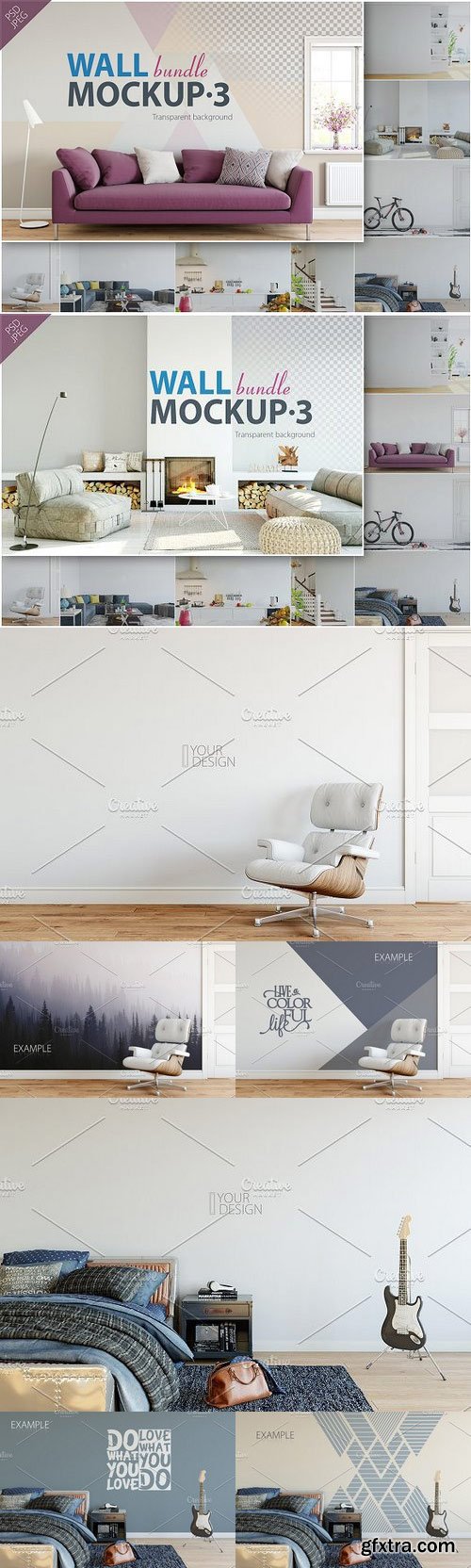 CM - Wall Mockup - Bundle Vol. 3 1145141