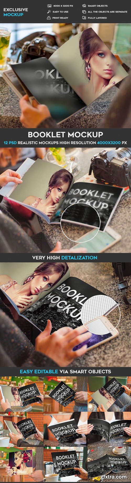 Booklet - 12 PSD Mockups