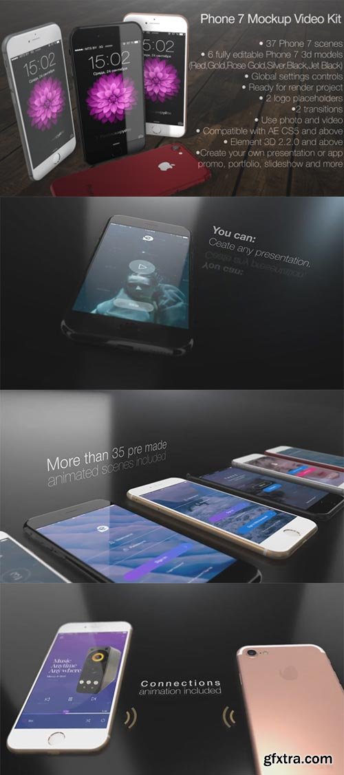 Videohive - Phone 7 Mockup Video Kit - 19592813