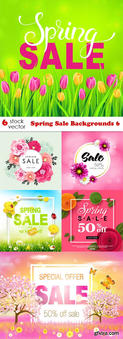 Vectors - Spring Sale Backgrounds 6