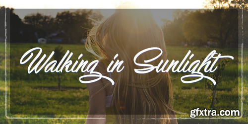 Walking in Sunlight Font