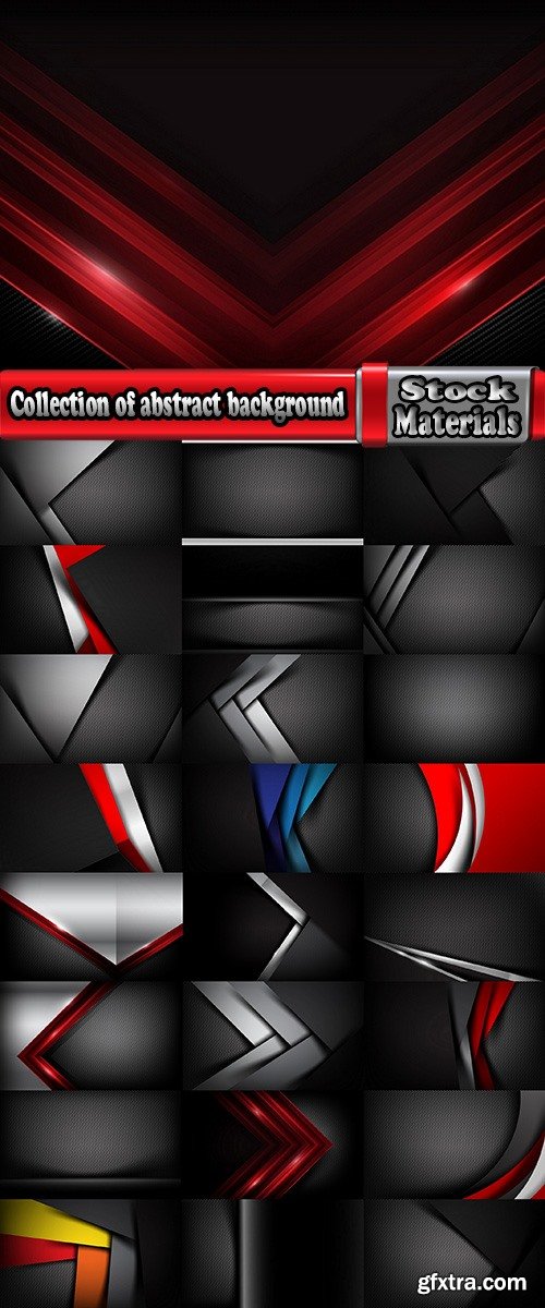 Collection of abstract background is an example of a template wallpapers 8-25 EPS