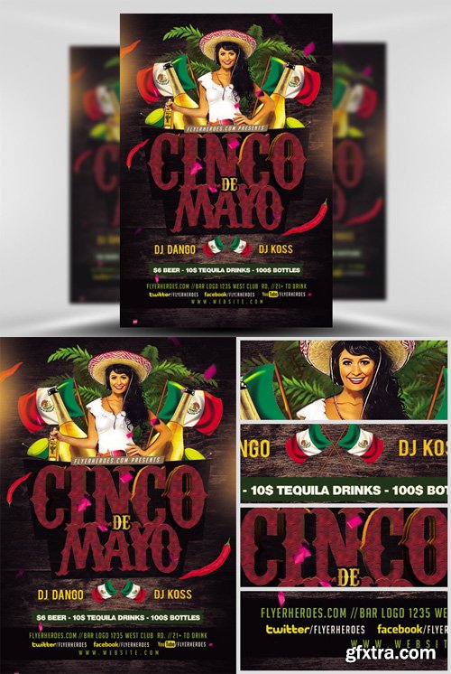 Cinco De Mayo Flyer Template V2 2017