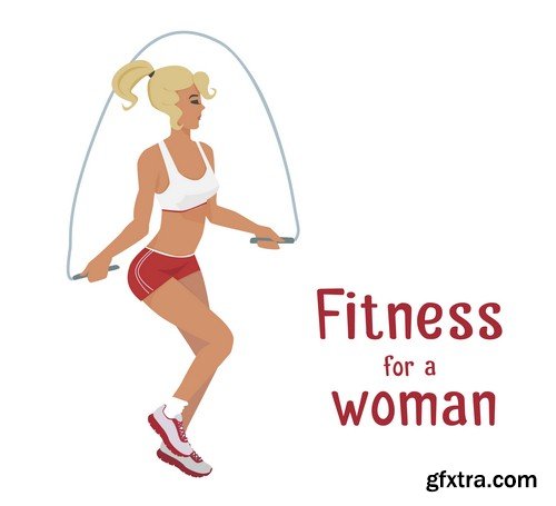 Fitness for a woman - 8 EPS