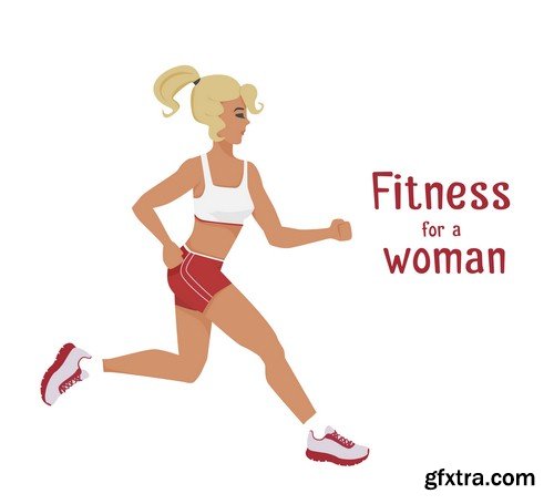 Fitness for a woman - 8 EPS