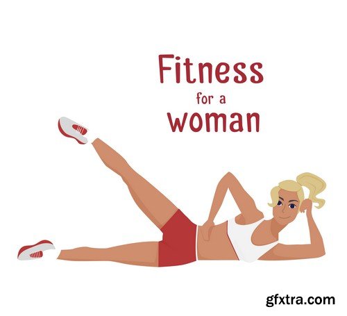 Fitness for a woman - 8 EPS