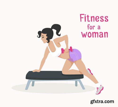 Fitness for a woman - 8 EPS