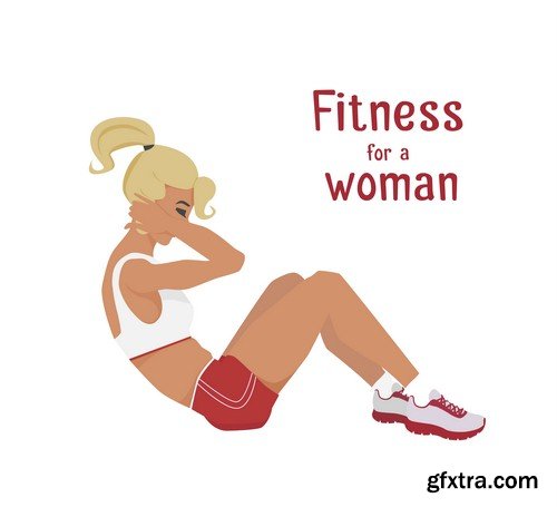 Fitness for a woman - 8 EPS