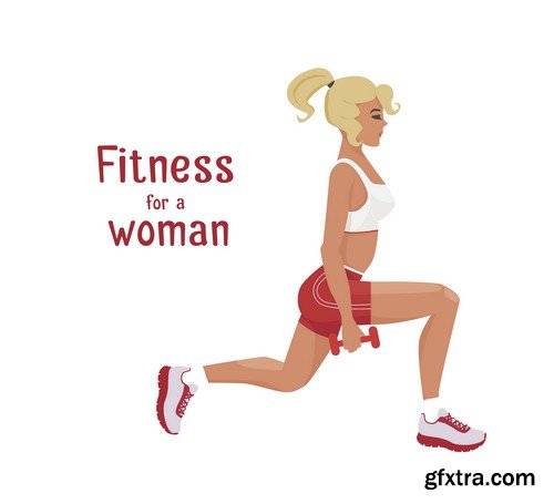 Fitness for a woman - 8 EPS