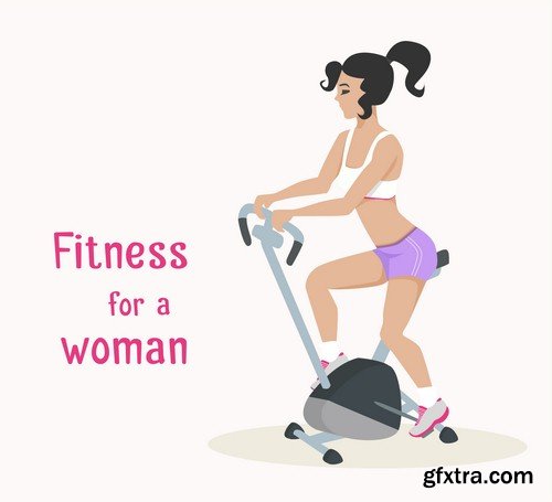 Fitness for a woman - 8 EPS