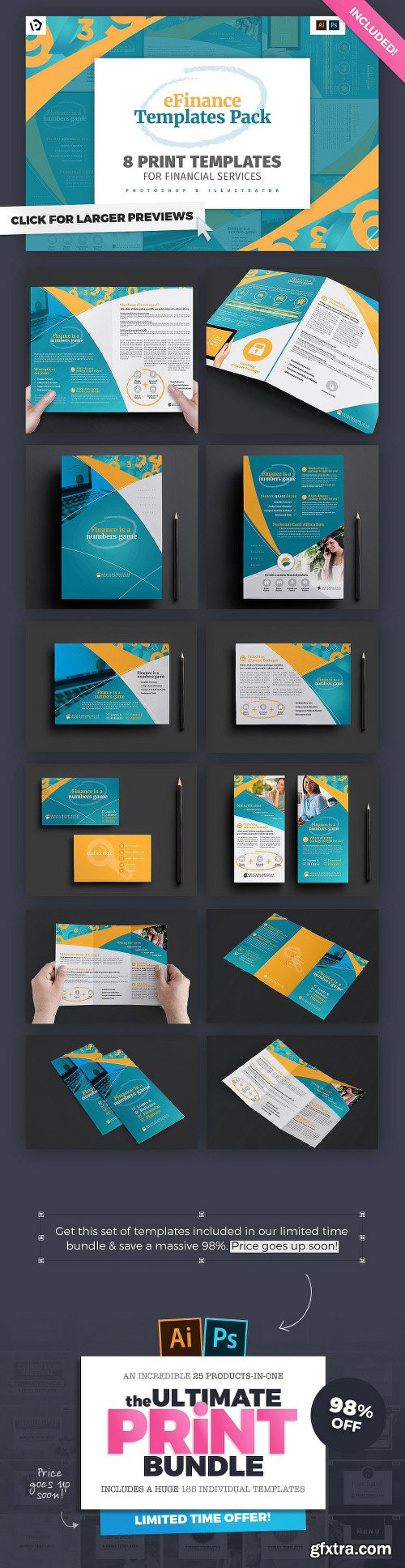 CreativeMarket The Ultimate Print Templates Bundle 1223474