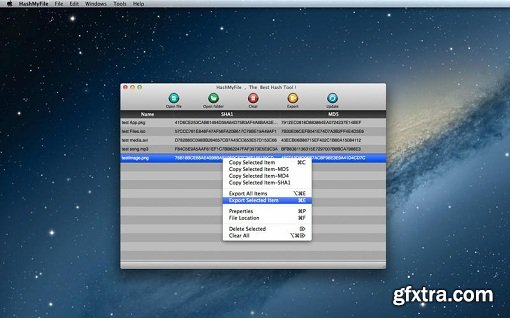 HashMyFile v2.5 (Mac OS X)