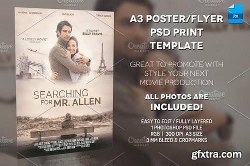 CM - A3 - Movie Poster Print Template 1 345045