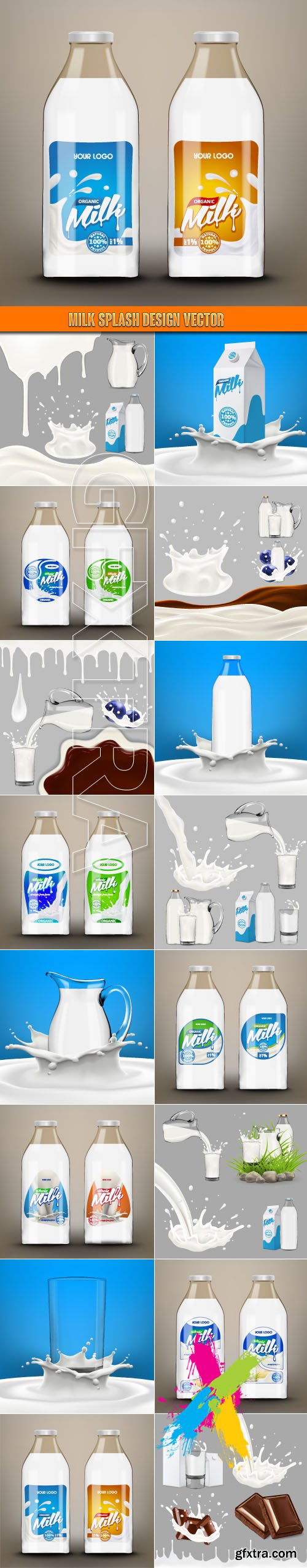 Milk splash design vector