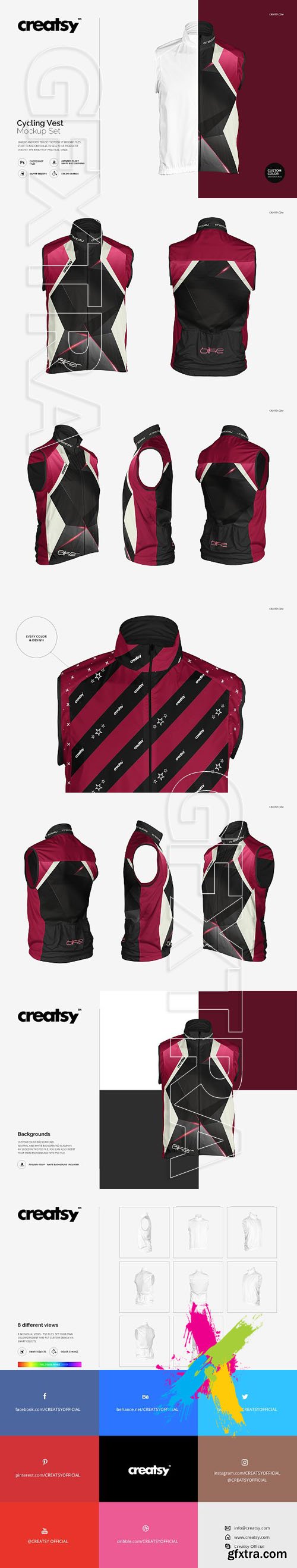 CM - Cycling Vest Mockup Set 1421384