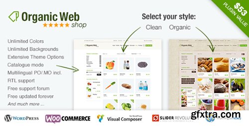 ThemeForest - Organic Web Shop v3.1 - An Organic and Responsive WooCommerce Food, Farn and Eco Theme - 9475703