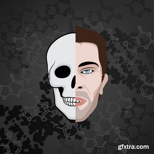 Background with skull 5 - 9 UHQ JPEG