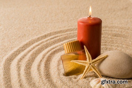 Candles on the sand 2 - 6 UHQ JPEG