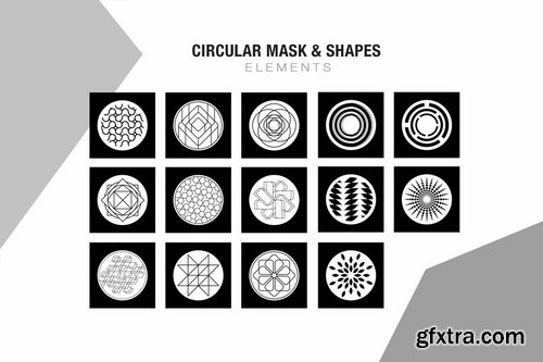 32 Vector Circular Mask - Shapes