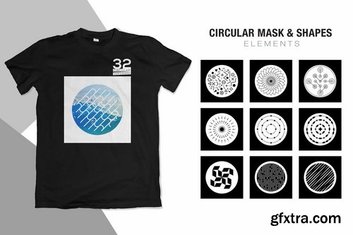 32 Vector Circular Mask - Shapes