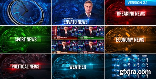 Videohive Broadcast Design News Package 19550533