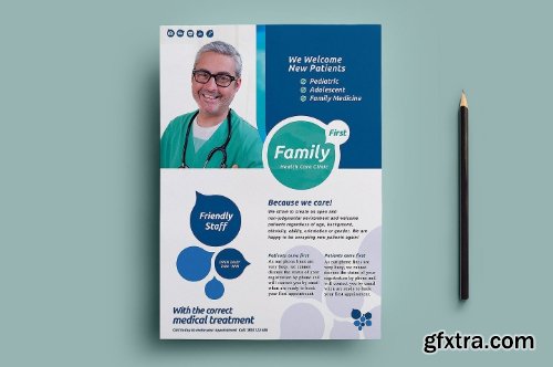 CreativeMarket Health Care Brochure Template Pack 770165