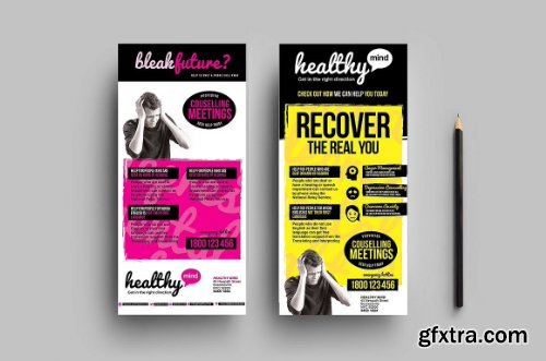 CreativeMarket Healthy Mind Brochure Template Pack 768565