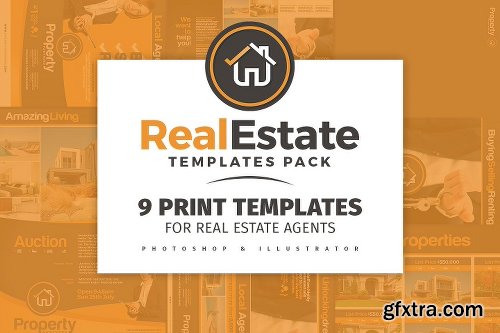 CreativeMarket Real Estate Brochure Template Pack 772468