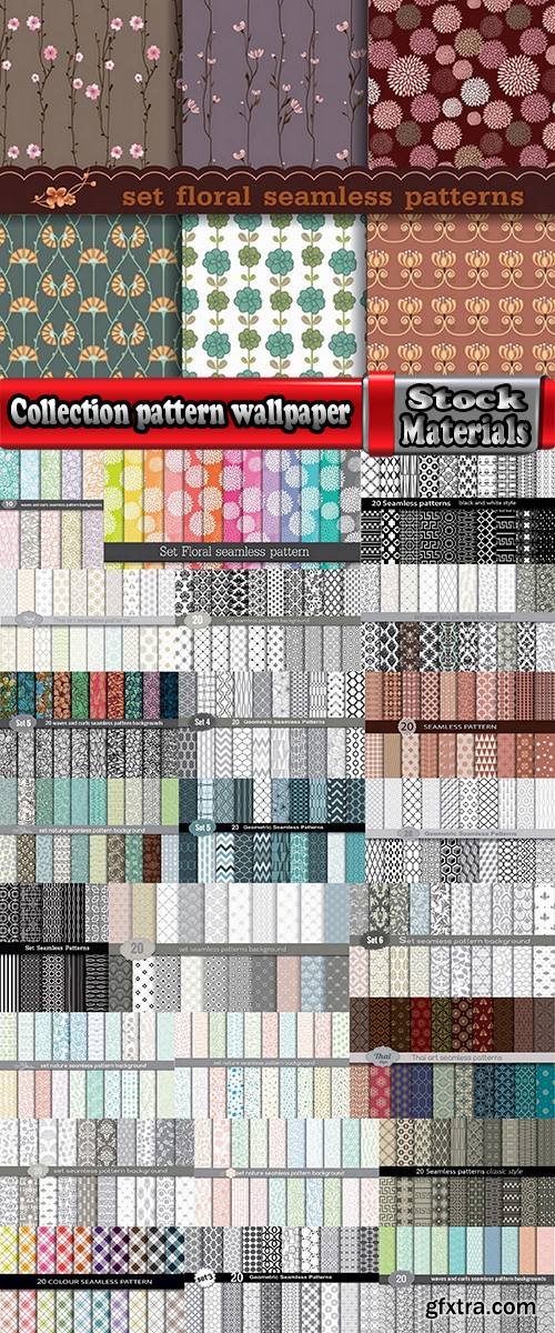 Collection pattern wallpaper sample calligraphic drawing frame vector image 7-25 EPS