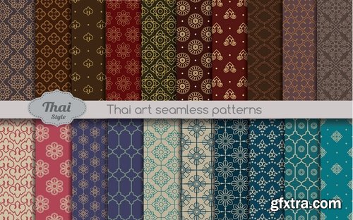 Collection pattern wallpaper sample calligraphic drawing frame vector image 7-25 EPS