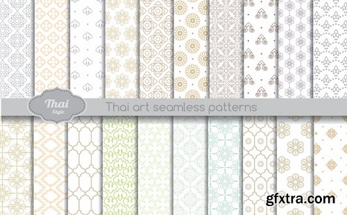 Collection pattern wallpaper sample calligraphic drawing frame vector image 7-25 EPS