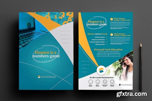 CreativeMarket eFinance Brochure Template Pack 773250