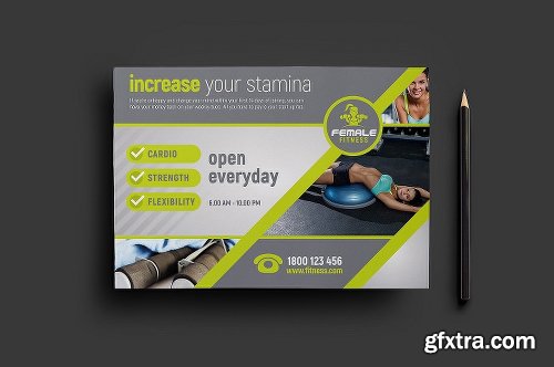 CreativeMarket Female Fitness Templates Pack 821645