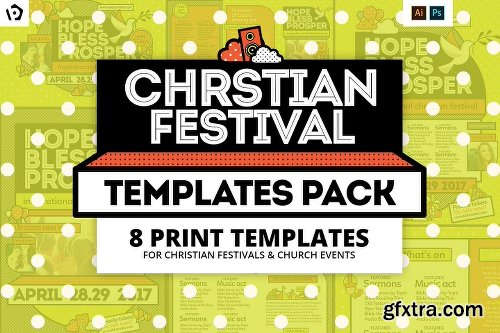 CreativeMarket Christian Festival Templates Pack 1166378