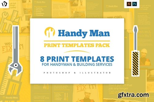 CreativeMarket Handyman Templates Pack 1183215