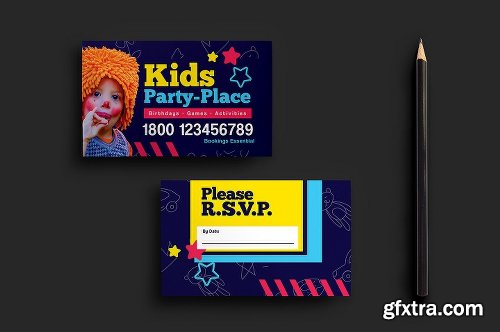 CreativeMarket Kid's Party Templates Pack 1194876