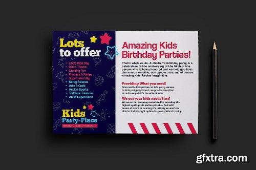 CreativeMarket Kid's Party Templates Pack 1194876