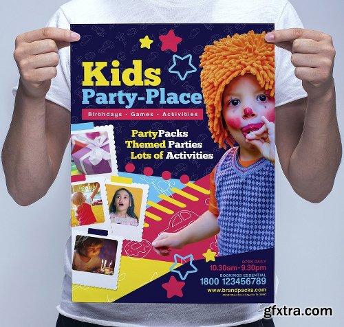 CreativeMarket Kid's Party Templates Pack 1194876