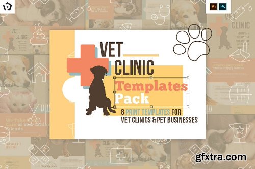 CreativeMarket Vet Clinic Templates Pack 1195816