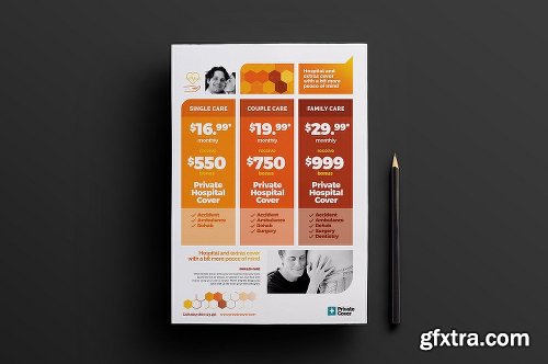 CreativeMarket Health Insurance Templates Pack 1198482