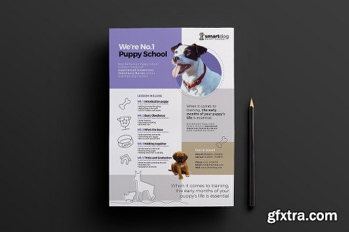 CreativeMarket Puppy School Templates Pack 1199562