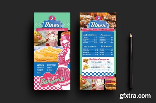 CreativeMarket American Diner Menu Templates Pack 1200238