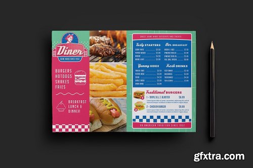 CreativeMarket American Diner Menu Templates Pack 1200238