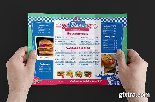 CreativeMarket American Diner Menu Templates Pack 1200238