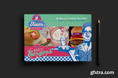 CreativeMarket American Diner Menu Templates Pack 1200238