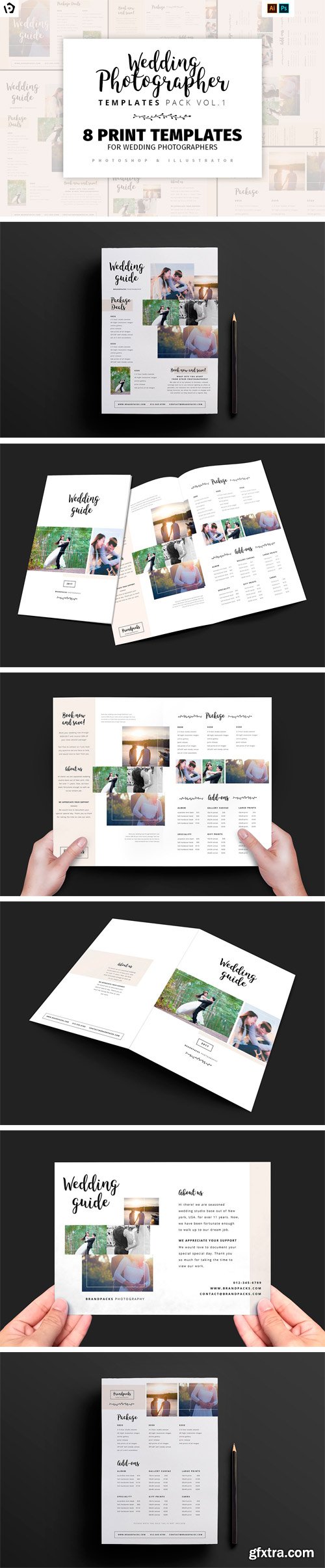 CM 1347993 - Wedding Photography Templates Pack 1